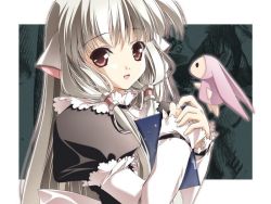 Rule 34 | 00s, book, chii, chobits, frills, long hair, red eyes, smile, white hair