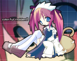 Rule 34 | blue eyes, cat, maid, ribbon, solo, tail, thighhighs, twintails, white thighhighs, zettai ryouiki, zoom layer