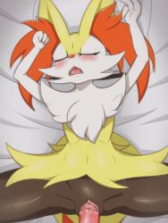 Rule 34 | 1girl, animal ear fluff, animal nose, animal penis, animated, animated gif, aoinu111, arms up, bad id, bad pixiv id, bed sheet, bestiality, blush, braixen, clitoris, covered navel, creatures (company), disembodied penis, dog penis, erection, fangs, fox tail, furry, furry female, furry male, furry with furry, game freak, gen 6 pokemon, half-closed eyes, huge filesize, interspecies, knotted penis, looking at viewer, looking away, looking to the side, md5 mismatch, navel, nintendo, open mouth, penis, pillow, pokemon, pokemon (creature), pokephilia, pov, red eyes, sex, solo focus, spread legs, tail, teeth, uncensored, vaginal