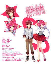 Rule 34 | bokutachi otoko no musume, crossdressing, kasukabe akira, male focus, pink hair, profile, red hair, sakurai seri, trap