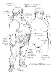 Rule 34 | 1boy, fat, fat man, glasses, male focus, obese, solo, tanuma yuuichirou