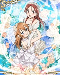 Rule 34 | 2girls, bridal veil, charlotte e. yeager, dress, minna-dietlinde wilcke, multiple girls, official art, strike witches, veil, wedding, wedding dress, world witches series