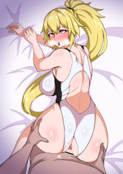 Rule 34 | 1boy, 1girl, ahegao, ass, breasts, competition swimsuit, cum, dark-skinned male, dark skin, fate/apocrypha, fate (series), highres, jeanne d&#039;arc (fate), jeanne d&#039;arc (ruler) (fate), jeanne d&#039;arc (swimsuit archer) (fate), muta poo, one-piece swimsuit, penis, pussy, sex, swimsuit