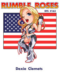 Rule 34 | 1girl, ;d, american flag, animal print, belt, blonde hair, blue eyes, blush, boots, breasts, chaps, chibi, cleavage, collar, cow print, dixie clemets, fingerless gloves, flag, gloves, hand on own hip, high heels, konami, long hair, medium breasts, midriff, naughty face, navel, no bra, one eye closed, open clothes, open mouth, open shirt, rumble roses, ryu (ryu&#039;s form site), shirt, shoes, smile, solo, standing, strap, thighhighs, united states, vest, wink, zettai ryouiki