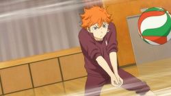 Rule 34 | 10s, 3boys, animated, animated gif, anime screenshot, ball, black hair, failure, haikyuu!!, hinata shouyou, in the face, lowres, male focus, multiple boys, orange hair, playing sports, sawamura daichi, volleyball, volleyball (object), wig
