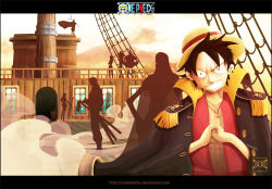 Rule 34 | 3girls, 6+boys, abs, black hair, boa hancock, brook (one piece), clenched hand, cloud, copyright name, epaulettes, epic, franky (one piece), hat, jacket, jacket on shoulders, jewelry, jolly roger, letterboxed, monkey d. luffy, multiple boys, multiple girls, nami (one piece), necklace, nico robin, one piece, open clothes, open vest, pirate, red vest, roronoa zoro, sanji (one piece), scar, ship, silhouette, standing, straw hat, tony tony chopper, usopp, vest, watercraft, weapon, widow (dragonaut)