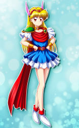 Rule 34 | 1990s (style), absurdres, akazukin chacha, blonde hair, closed mouth, highres, magical princess, standing