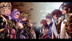 Rule 34 | 4boys, 4girls, brother and sister, brothers, camilla (fire emblem), captain america: civil war, captain america (series), elise (fire emblem), fire emblem, fire emblem fates, hair over one eye, highres, hinoka (fire emblem), jadenkaiba, leo (fire emblem), marvel, marvel cinematic universe, multiple boys, multiple girls, nintendo, ryoma (fire emblem), sakura (fire emblem), siblings, side-by-side, sisters, takumi (fire emblem), xander (fire emblem)