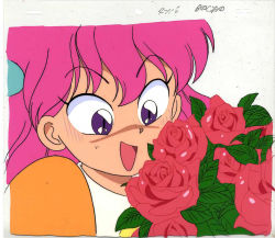 Rule 34 | 1990s (style), akazukin chacha, flower, marin (marine-sky-earth), pink hair, retro artstyle, rose, tagme