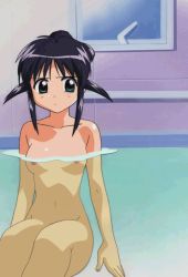 Rule 34 | 1girl, andou mahoro, animated, animated gif, bath, bathtub, black hair, breasts, cleft of venus, third-party edit, flat chest, indoors, mahoromatic, nipples, nude, nude filter, pussy, sitting, solo, spread legs, third-party edit, uncensored, underwater, water