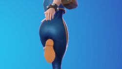 Rule 34 | 1girl, 3d, alternate costume, animated, artist name, asian, ass, ass focus, ass shake, blue background, blue bodysuit, bodysuit, capcom, chun-li, dancing, fortnite, from behind, huge ass, jiggle, leggings, lower body, official alternate costume, ryona, shiny clothes, simple background, skin tight, solo focus, sound, source request, street fighter, street fighter zero (series), thigh gap, video, wide hips