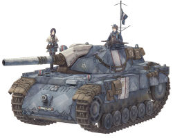 Rule 34 | 1boy, 1girl, black eyes, brother and sister, edelweiss (senjou no valkyria), flag, isara gunther, military, military vehicle, motor vehicle, official art, senjou no valkyria, senjou no valkyria (series), senjou no valkyria 1, short hair, siblings, simple background, tank, welkin gunther, white background