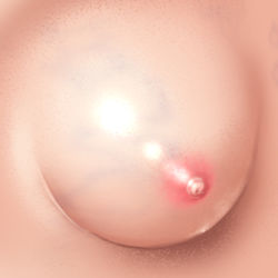 Rule 34 | 1girl, breast focus, breasts, close-up, lowres, nipples, original, raymon, shiny skin, solo, veins, veiny breasts