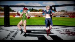 Rule 34 | 1girl, 3d, abs, animated, antenna hair, audible music, beret, blonde hair, blue eyes, bodypaint, braid, breasts, cammy white, covered navel, dancing, facial scar, fingerless gloves, gloves, green leotard, hanzohatori, harness, hat, highleg, highleg leotard, highres, honey select, impossible clothes, impossible leotard, leotard, long hair, looking at viewer, medium breasts, red gloves, red hat, scar, scar on cheek, scar on face, solo, sound, street fighter, street fighter 6, tagme, thong leotard, twin braids, video