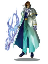 Rule 34 | 1boy, bakumatsu rouman, ascot, kagami shinnosuke, long coat, male focus, snk, solo, sword, weapon
