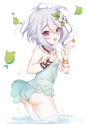 Rule 34 | 1girl, blush, elf, highres, kokkoro (princess connect!), niii, pointy ears, princess connect!, swimsuit, tagme, white hair