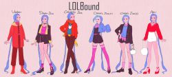 Rule 34 | alternate costume, blue hair, boots, braid, coat, full body, high heel boots, high heels, jinx (league of legends), league of legends, pink eyes, red heels, shorts, skirt, solo, thighhighs, twin braids, twintails, wedge heels