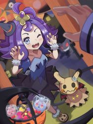 Rule 34 | + +, 1boy, 1girl, acerola (pokemon), allister (pokemon), basket, blush, candy, creatures (company), dress, fake wings, fangs, food, game freak, gen 1 pokemon, gen 5 pokemon, gen 7 pokemon, gengar, ghost pose, halloween, hat, highres, inana umi, long sleeves, looking at viewer, mimikyu, mini hat, nintendo, one eye closed, open mouth, pokemon, pokemon (creature), pokemon sm, pokemon swsh, pov, pov hands, purple hair, smile, string of flags, torn clothes, torn dress, wings, zorua