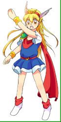 Rule 34 | 1990s (style), akazukin chacha, blonde hair, magical princess, smile, standing