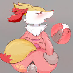 Rule 34 | 1boy, 1girl, animal ears, artist request, ass, bad anatomy, blush, bow, braixen, clitoris, creatures (company), cross-section, cum, cum in pussy, dark-skinned male, dark skin, disembodied hand, ejaculation, erection, floral print, fox ears, fox tail, from behind, furry, game freak, gen 6 pokemon, grey background, half-closed eyes, heart, heart-shaped pupils, hetero, interspecies, japanese clothes, kimono, leaning forward, long sleeves, looking at viewer, looking back, nintendo, obi, open mouth, orgasm, penis, pokemon, pokemon (creature), pokemon xy, pokephilia, pussy, pussy juice, red bow, red eyes, saliva, sash, sex, simple background, standing, symbol-shaped pupils, tail, tongue, tongue out, trembling, uncensored, vaginal