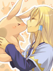 Rule 34 | 00s, 1boy, amarisu, bad id, bad pixiv id, blonde hair, closed eyes, long hair, male focus, peony ix, pig, solo, tales of (series), tales of the abyss, upper body
