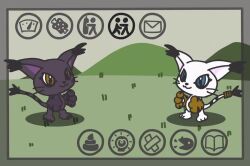 Rule 34 | animal ears, animated, blacktailmon, cat, cat ears, digimon, digimon (creature), gloves, holy ring, shadow, tail, tailmon, video, walking
