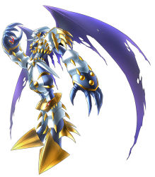 Rule 34 | armor, claws, digimon, digimon (creature), digimon story: cyber sleuth, dragon, dynasmon, full armor, gauntlets, grey pants, horns, monster, monster boy, no humans, official art, pants, print pants, purple wings, red eyes, royal knights, shoulder pads, shoulder spikes, simple background, solo, spikes, torn wings, white armor, white background, white pants, wings, yasuda suzuhito
