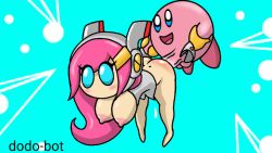 Rule 34 | 1girl, animated, arm grab, bottomless, dodo-bot, kirby: planet robobot, kirby (series), monster, nintendo, pink hair, sex, susie (kirby)