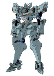 Rule 34 | full body, highres, looking ahead, mecha, muv-luv, muv-luv alternative, muv-luv total eclipse, no humans, official art, orange eyes, robot, simple background, solo, star (symbol), su-27 zhuravlik (muv-luv), tactical surface fighter, white background