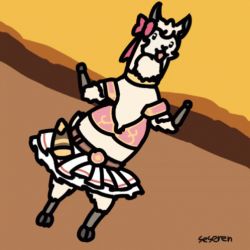 Rule 34 | animated, animated gif, dancing, llama, lowres, no humans, princess connect!, seseren