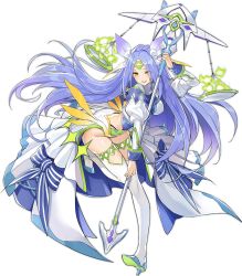 Rule 34 | 1girl, ark order, artist request, balance scale, blue bow, blue hair, boots, bow, breasts, dress, full body, hair bow, high heel boots, high heels, holding, holding polearm, holding weapon, juliet sleeves, large breasts, libra (ark order), long hair, long sleeves, official art, polearm, puffy sleeves, sidelocks, sleeve cuffs, solo, tachi-e, thigh boots, thighhighs, transparent background, very long hair, weapon, weighing scale, white bow, white dress, white footwear, yellow eyes
