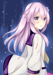 Rule 34 | 1girl, artist request, blood, blood on clothes, blood on face, choujigen game neptune mk2, commentary request, d-pad, hair between eyes, hair ornament, long hair, long sleeves, looking at viewer, nepgear, neptune (series), pink hair, purple eyes, solo