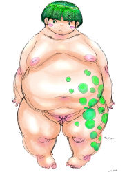 Rule 34 | 1boy, fat, male focus, nude, obese, penis, simple background, solo, tanuma yuuichirou