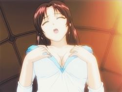Rule 34 | 2girls, animated, animated gif, bouncing breasts, breast smother, breasts, face to breasts, lingerie, multiple girls, nipples, no bra, onmyouji: youen emaki, pov, screencap, underwear, undressing