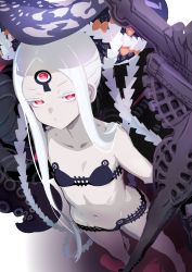 Rule 34 | 1girl, abigail williams (fate), abigail williams (swimsuit foreigner) (fate), abigail williams (swimsuit foreigner) (first ascension) (fate), absurdres, bare shoulders, bikini, black bikini, black bow, bow, breasts, collarbone, colored skin, double bun, fate/grand order, fate (series), forehead, groin, hair bow, hair bun, highres, keyhole, long hair, looking at viewer, lowleg, mightyjump98, multiple bows, navel, orange bow, parted bangs, polka dot, polka dot bow, red eyes, sidelocks, small breasts, solo focus, staff, swimsuit, tentacles, third eye, twintails, very long hair, white hair, white skin