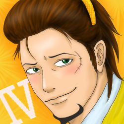 Rule 34 | 1boy, brown hair, green eyes, lowres, male focus, one piece, scar, solo, thatch