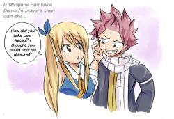 Rule 34 | 1boy, 1girl, blonde hair, fairy tail, long hair, lucy heartfilia, natsu dragneel, red hair, scarf, side ponytail, smile, tagme