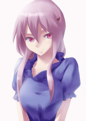 Rule 34 | 10s, 1girl, breasts squeezed together, breasts, guilty crown, hair ornament, hairclip, highres, long hair, maydrawfag, pink eyes, pink hair, sidelocks, smile, solo, v arms, yuzuriha inori