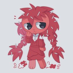 Rule 34 | 1girl, black eyes, female focus, flaky (happy tree friends), happy tree friends, long hair, looking to the side, red hair, solo