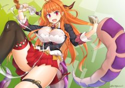 Rule 34 | 1girl, breasts, hololive, kiryu coco, large breasts, long hair, orange hair, solo, virtual youtuber