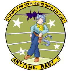 Rule 34 | 1girl, aircraft, airplane, animal ears, cat ears, cat tail, f-14, fighter jet, milestone celebration, jet, crossed legs, military, military vehicle, multiple tails, one eye closed, original, parody, patch, silhouette, silver hair, sitting, solo, star (symbol), tail, tin tin banchou, wink