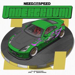 Rule 34 | artist name, car, collaboration, copyright name, jp60, motor vehicle, need for speed, need for speed: underground 2, nissan, nissan 350z, nissan fairlady z, no humans, sports car, vehicle focus, zakaria ourhou