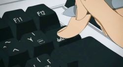 Rule 34 | animated, animated gif, computer, keyboard, lowres, mousou dairinin, tagme, typing