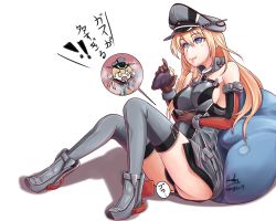 Rule 34 | 10s, 2017, 2girls, anchor, anchor symbol, arms up, artist name, bare shoulders, bismarck (kancolle), blonde hair, blue eyes, breasts, cross, dated, eating, elbow gloves, fart, food, gloves, grey hat, grey legwear, hair between eyes, hand on own stomach, hat, iron cross, kantai collection, long hair, long sleeves, md5 mismatch, medium breasts, multiple girls, open mouth, peaked cap, prinz eugen (kancolle), resolution mismatch, rinwest, sideboob, sitting, source larger, sweet potato, tears, thighhighs, transparent background, vore