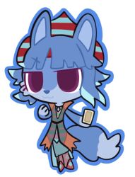 Rule 34 | 1other, :3, androgynous, animal ears, animal hands, argyle clothes, argyle footwear, bare arms, blue fur, blue hair, blue headwear, blue outline, blue pants, blunt bangs, boli yan moni qi, boots, brown coat, brown headwear, card, chinese commentary, closed mouth, coat, colored tips, commentary request, diamond necklace, eyelashes, fox ears, fox tail, full body, furry, green shirt, holding, holding card, knee boots, len&#039;en, multicolored hair, other focus, outline, pants, parted bangs, pink shirt, pointy hat, purple eyes, red footwear, see-through, see-through coat, see-through pants, senri haiji, shirt, short hair, simple background, sleeveless, sleeveless coat, sleeveless shirt, smile, solo, striped clothes, striped headwear, striped shirt, tail, two-tone headwear, two-tone shirt, white background