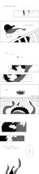 Rule 34 | absurdres, bad id, bad pixiv id, comic, cotoooh, falling, greyscale, hair ornament, hairclip, highres, kagerou project, long hair, long image, monochrome, scarf, school uniform, smile, suicide, tall image, tateyama ayano