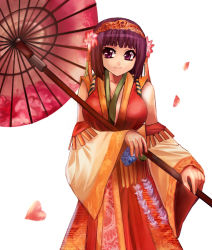 Rule 34 | 1girl, alec, japanese clothes, oil-paper umbrella, okuni, parasol, sengoku musou, solo, umbrella