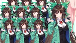 Rule 34 | + +, 1girl, :3, afueeriru, ahoge, alternate costume, arms up, bird wings, black dress, black footwear, blush, bow, breasts, brown hair, character name, closed mouth, commentary request, dotted background, dress, drooling, expressions, feathered wings, green bow, green jacket, hair between eyes, hair bow, hair ornament, hairclip, highres, hood, hoodie, jacket, jitome, knees, lace, large breasts, long hair, long sleeves, looking at viewer, orange eyes, reiuji utsuho, shiny skin, shoes, short dress, simple background, sleeping, smile, sneakers, solo, standing, tachi-e, thighs, third eye, touhou, typo, v-shaped eyebrows, very long hair, wavy mouth, wings