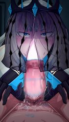 Rule 34 | absurdres, animated, blue eyes, blue lips, breasts, deepthroat, fate/grand order, fate (series), fellatio, fate/grand order, grimmelkin, highres, morgan le fay (fate), oral, pubic hair, video, white hair
