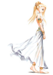 Rule 34 | anklet, barefoot, blonde hair, bracelet, flat chest, hair ornament, jewelry, lowres, s zenith lee, tagme, tiara